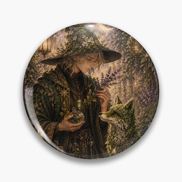 Item preview, Botanical Wizard and Fox Familiar designed and sold by S10Dayhobby.