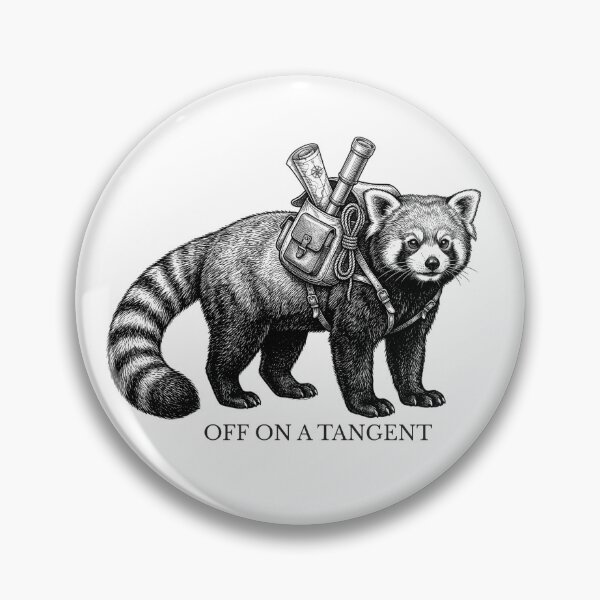 Item preview, Red Panda – Off On A Tangent – Victorian Animal Illustration designed and sold by lazydogonline.