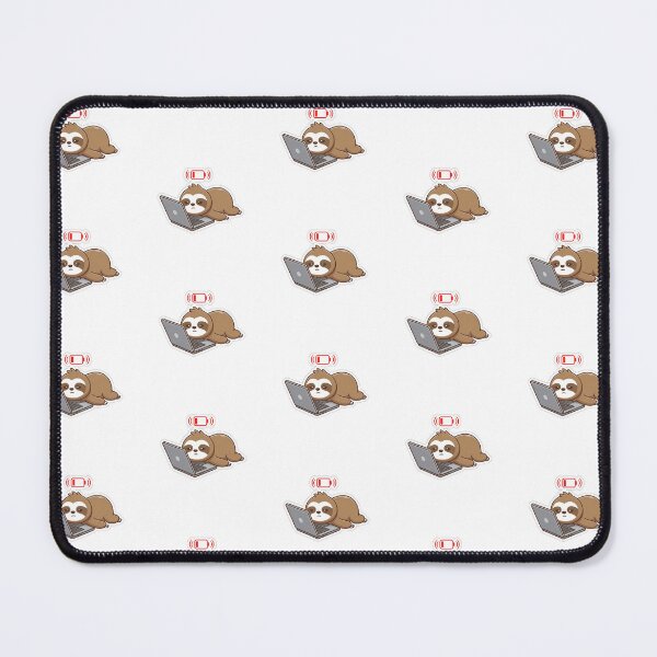 Item preview, Cute Tired Sloth Low Battery Laptop Keyboard Sticker designed and sold by yanejoy.