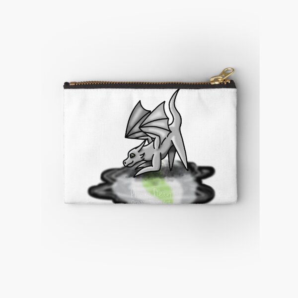 Item preview, White Agender Pride Puddle Dragon designed and sold by dragonthorn-art.