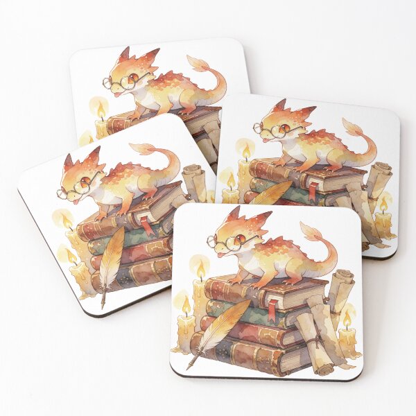 Item preview, Playful Book Dragon | Cute Fantasy Reader designed and sold by AillustriaAK.