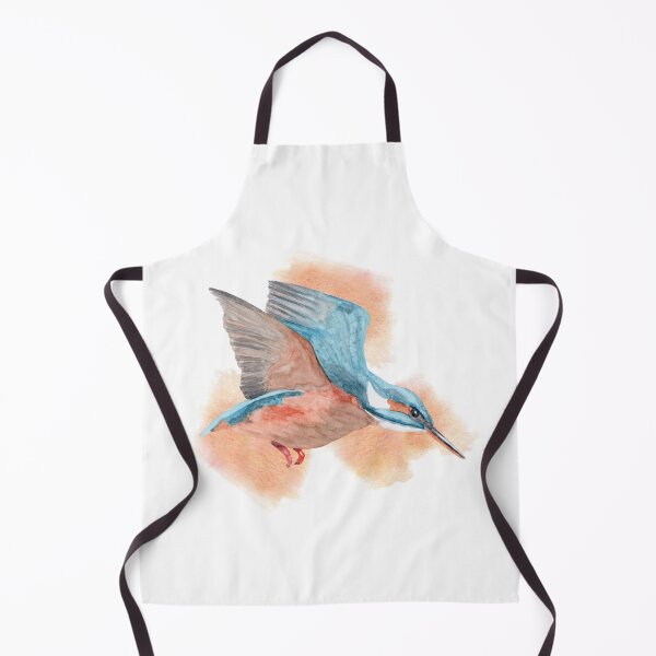 Item preview, Diving kingfisher watercolour bird art designed and sold by marinettesshop.