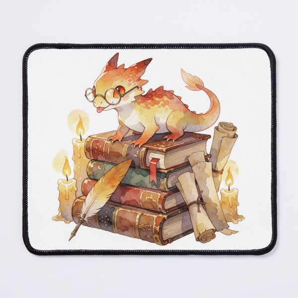Item preview, Playful Book Dragon | Cute Fantasy Reader designed and sold by AillustriaAK.