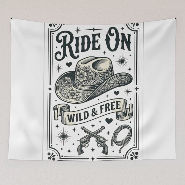 Item preview, Ride On Wild And Free Vintage Cowboy Western designed and sold by ashrak.
