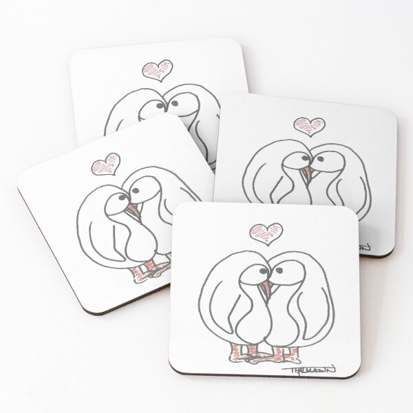 Item preview, PINGUINI INNAMORATI WITH HEART designed and sold by Thalmann Designs TM.