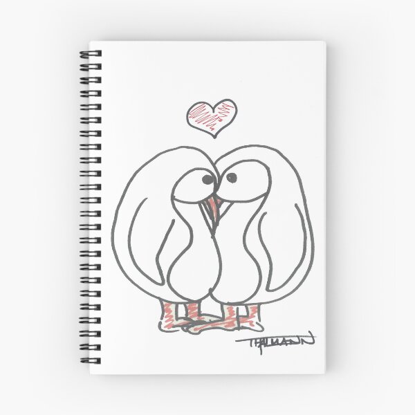 Item preview, PINGUINI INNAMORATI WITH HEART designed and sold by Thalmann Designs TM.