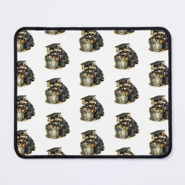 Item preview, Funny Underpaid Overqualified Corporate Raccoon Trash Can Sticker designed and sold by yanejoy.