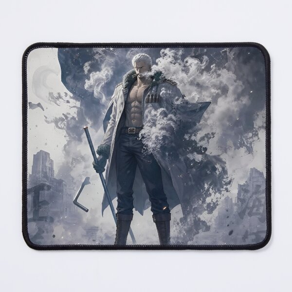 Item preview, Smoker One Piece Anime Poster | White Hunter Marine Vice Admiral Art Print | Epic Manga Character Wall Decor designed and sold by Dyan4.