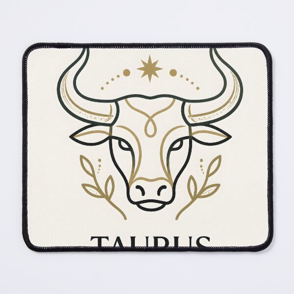 Item preview, Elegant Taurus Zodiac: Celestial Bull Line Art Design designed and sold by Clavivs.