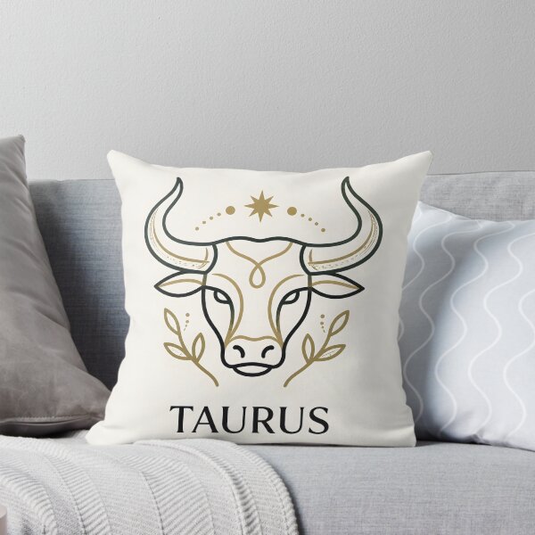 Item preview, Elegant Taurus Zodiac: Celestial Bull Line Art Design designed and sold by Clavivs.