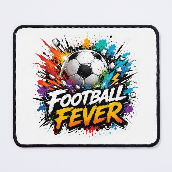 Item preview, Football Fever Soccer Ball Splash Art | Colorful Sports Graphic Design designed and sold by SkeletonMood.