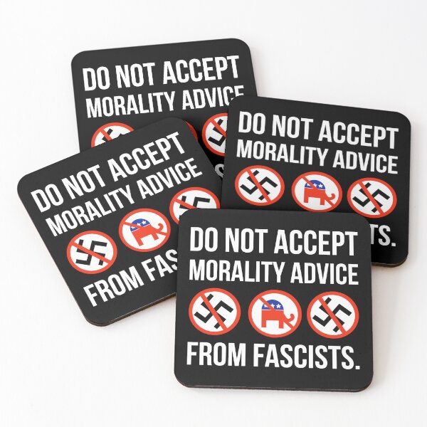 Item preview, Do not accept morality advice from fascists. designed and sold by Rachel the Artist .