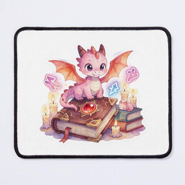 Item preview, Playful Book Dragon | Cute Fantasy Reader designed and sold by AillustriaAK.