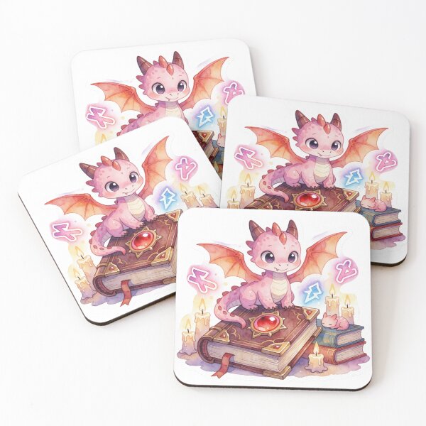 Item preview, Playful Book Dragon | Cute Fantasy Reader designed and sold by AillustriaAK.