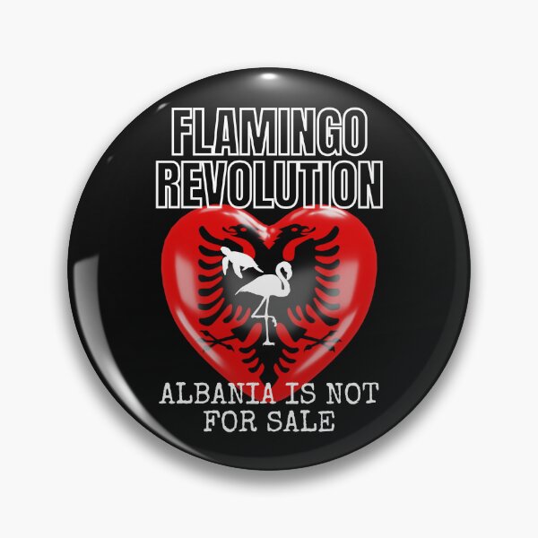 Item preview, Albania Is Not For Sale Shirt - Flamingo Revolution Turtle Wildlife Protest Design designed and sold by EarthArtDesigns.