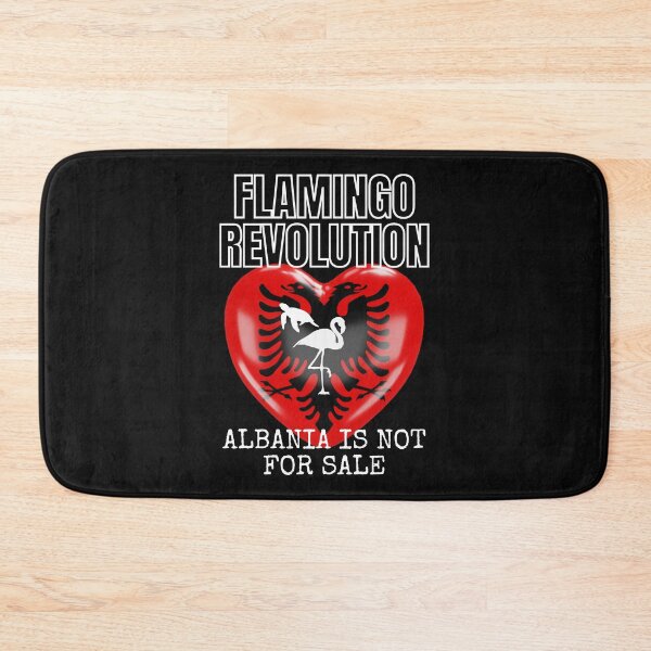 Item preview, Albania Is Not For Sale Shirt - Flamingo Revolution Turtle Wildlife Protest Design designed and sold by EarthArtDesigns.