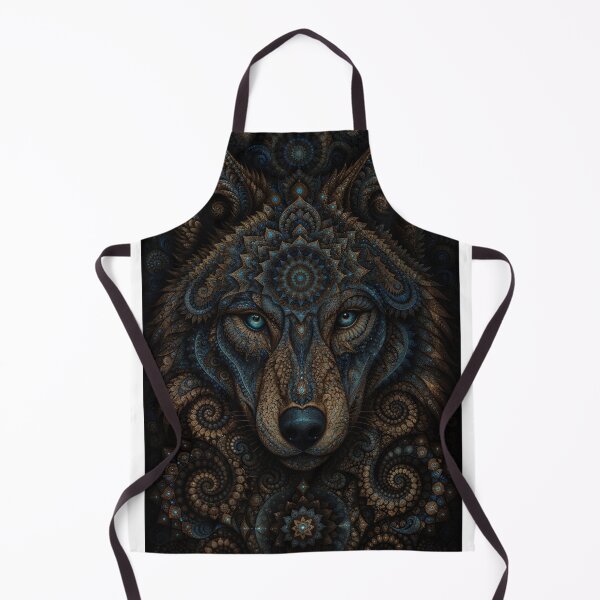 Item preview, Fractal Mandala Wolf designed and sold by hyperbeast store.
