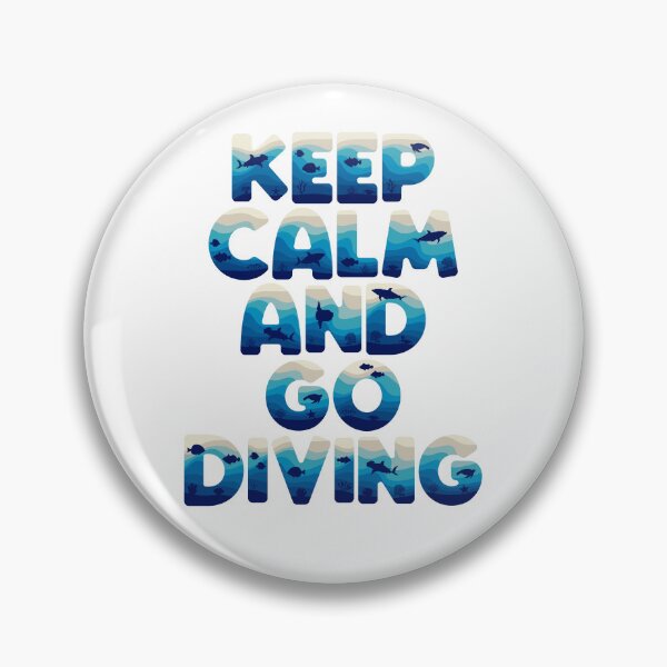 Item preview, Keep calm and go diving in marine style designed and sold by RizikCat.