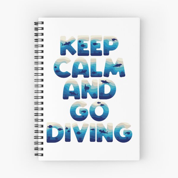 Item preview, Keep calm and go diving in marine style designed and sold by RizikCat.