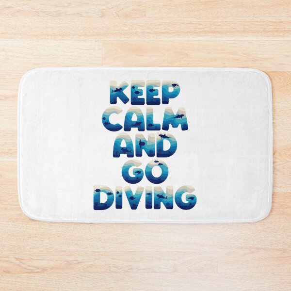 Item preview, Keep calm and go diving in marine style designed and sold by RizikCat.