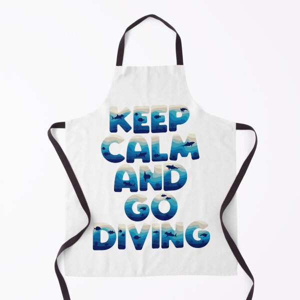 Item preview, Keep calm and go diving in marine style designed and sold by RizikCat.
