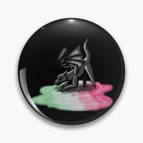 Item preview, Black Abrosexual Pride Puddle Dragon designed and sold by dragonthorn-art.