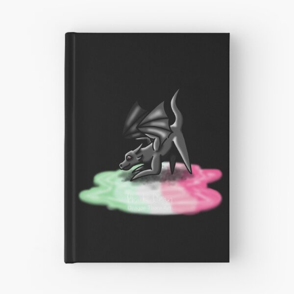 Item preview, Black Abrosexual Pride Puddle Dragon designed and sold by dragonthorn-art.