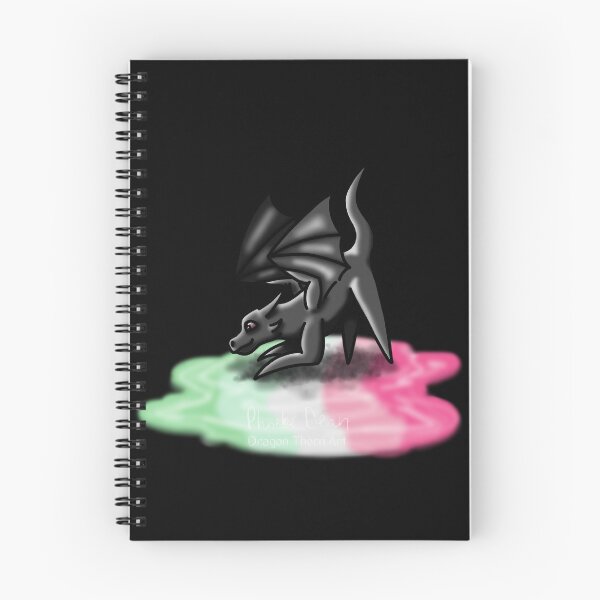 Item preview, Black Abrosexual Pride Puddle Dragon designed and sold by dragonthorn-art.