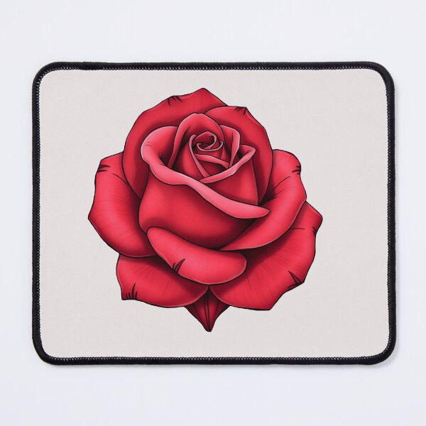 Item preview, Red Rose Bloom Cutout – Digital Floral Illustration designed and sold by EmeraldeaArt.
