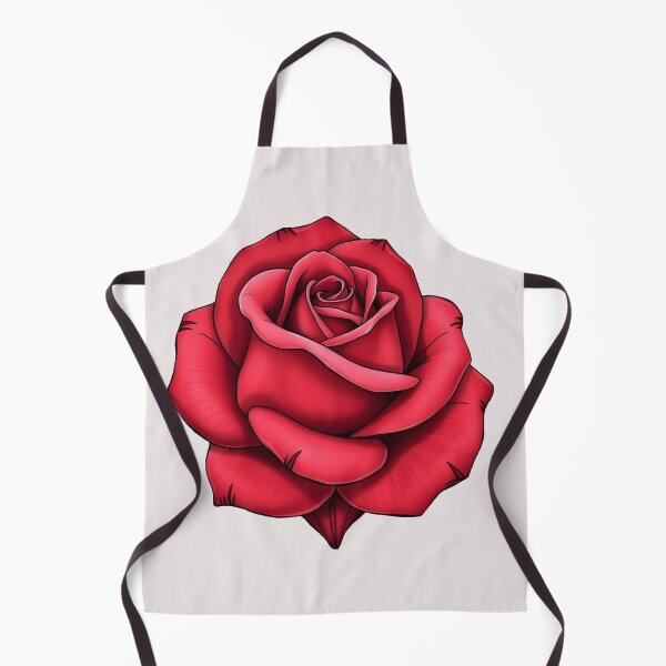 Item preview, Red Rose Bloom Cutout – Digital Floral Illustration designed and sold by EmeraldeaArt.