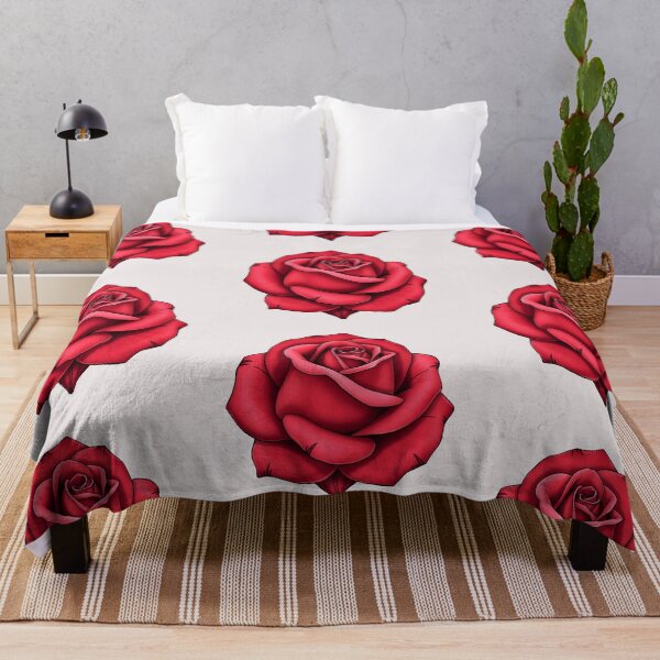 Item preview, Red Rose Bloom Cutout – Digital Floral Illustration designed and sold by EmeraldeaArt.
