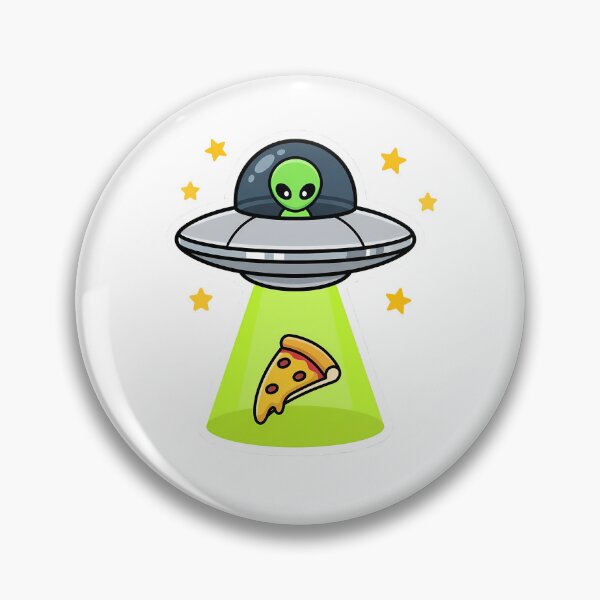 Item preview, Funny UFO Pizza Alien Tractor Beam Space Humor Kawaii designed and sold by how-is-design.
