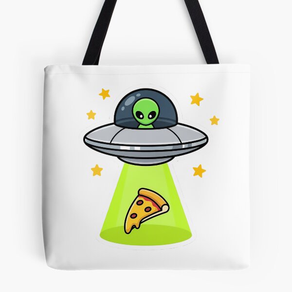 Item preview, Funny UFO Pizza Alien Tractor Beam Space Humor Kawaii designed and sold by how-is-design.