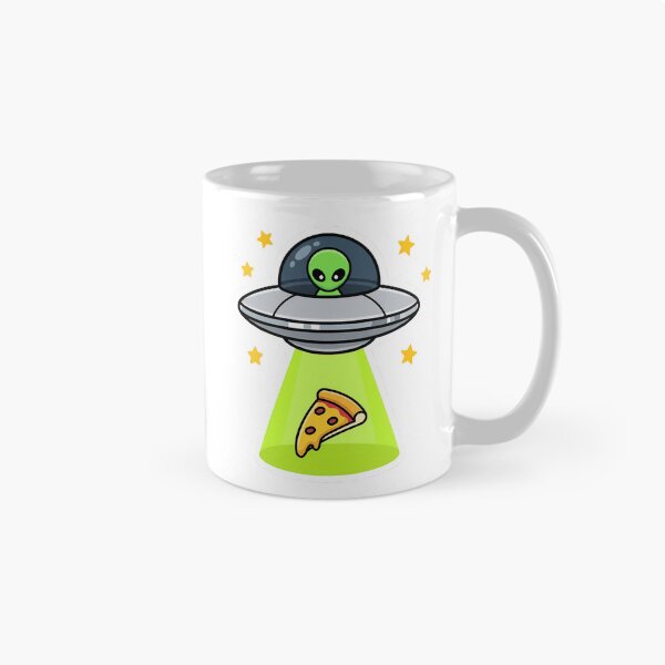 Item preview, Funny UFO Pizza Alien Tractor Beam Space Humor Kawaii designed and sold by how-is-design.