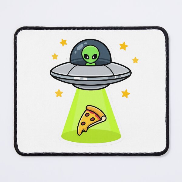 Item preview, Funny UFO Pizza Alien Tractor Beam Space Humor Kawaii designed and sold by how-is-design.