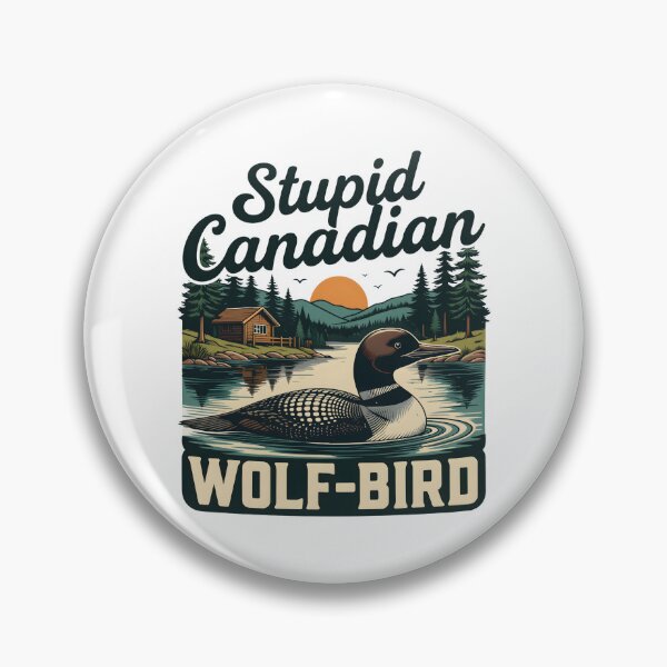 Item preview, Heated Rivalry Stupid Canadian Wolf Bird Ice Hockey Couple Romance designed and sold by PatelCarol.