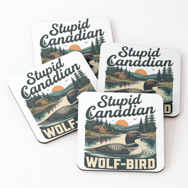 Item preview, Heated Rivalry Stupid Canadian Wolf Bird Ice Hockey Couple Romance designed and sold by PatelCarol.