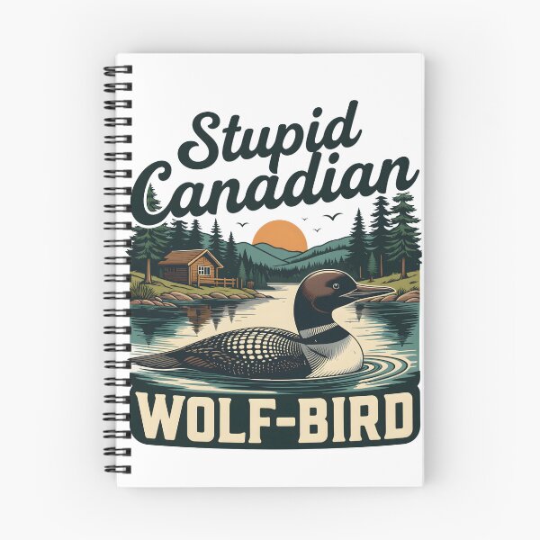 Item preview, Heated Rivalry Stupid Canadian Wolf Bird Ice Hockey Couple Romance designed and sold by PatelCarol.