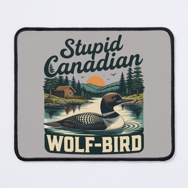 Item preview, Heated Rivalry Stupid Canadian Wolf Bird Ice Hockey Couple Romance designed and sold by PatelCarol.