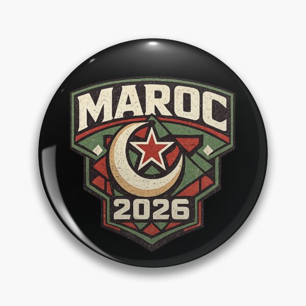 Item preview, Morocco 2026 Retro Vintage Football Fan T-Shirt designed and sold by ArthUpscale.