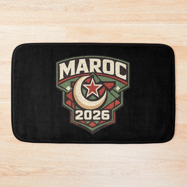 Item preview, Morocco 2026 Retro Vintage Football Fan T-Shirt designed and sold by ArthUpscale.