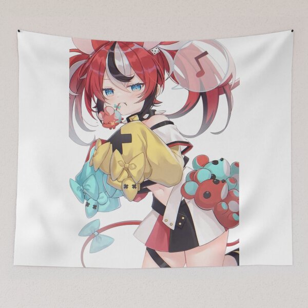 Item preview, Hakos Baelz and Mr Squeaks Holding Mascot Hololive designed and sold by KomiArts.