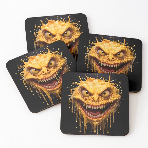 Item preview, Melting Evil Grin Cheese Monster designed and sold by ToxicInkArt.