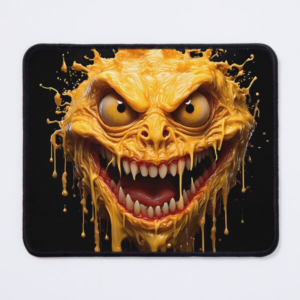 Item preview, Melting Evil Grin Cheese Monster designed and sold by ToxicInkArt.