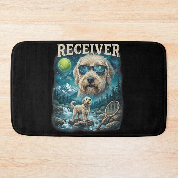 Item preview, Receiver Dog Wearing Sunglasses Cosmic Mountain Galaxy River Tennis Ball Art designed and sold by Capisedo.