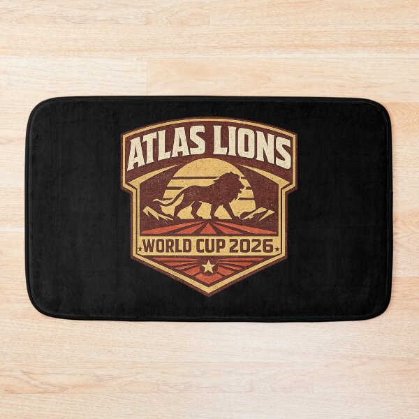 Item preview, Atlas Lions World Cup 2026 Retro Vintage Football T-Shirt designed and sold by ArthUpscale.