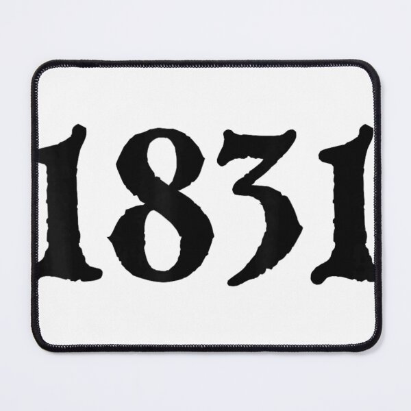 Item preview, Vintage Distressed 1831 Established Year Black Textured Grunge Typography Aesthetic designed and sold by Capisedo.