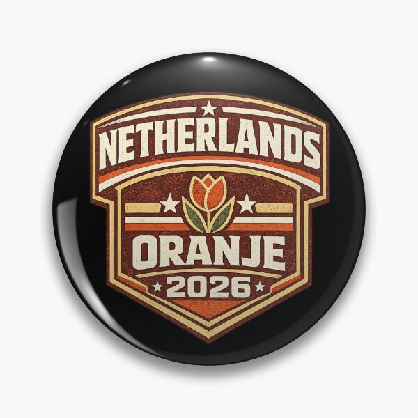 Item preview, Netherlands Oranje 2026 Retro Vintage Football Fan T-Shirt designed and sold by ArthUpscale.