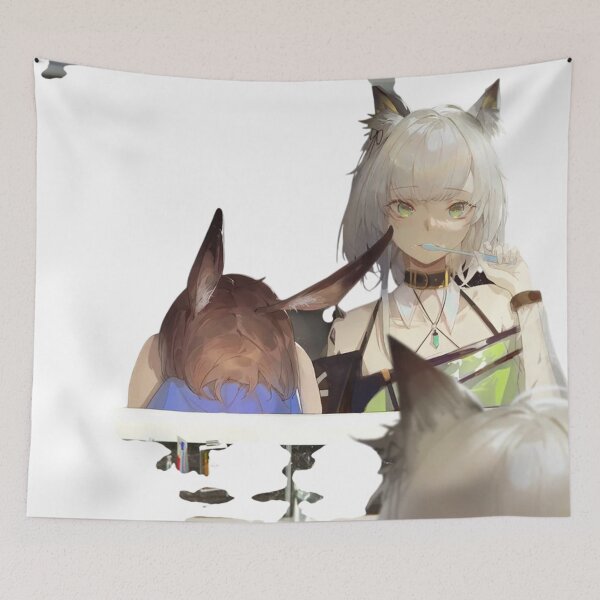 Item preview, Kal'tsit and Amiya Brushing Teeth Arknights designed and sold by KomiArts.