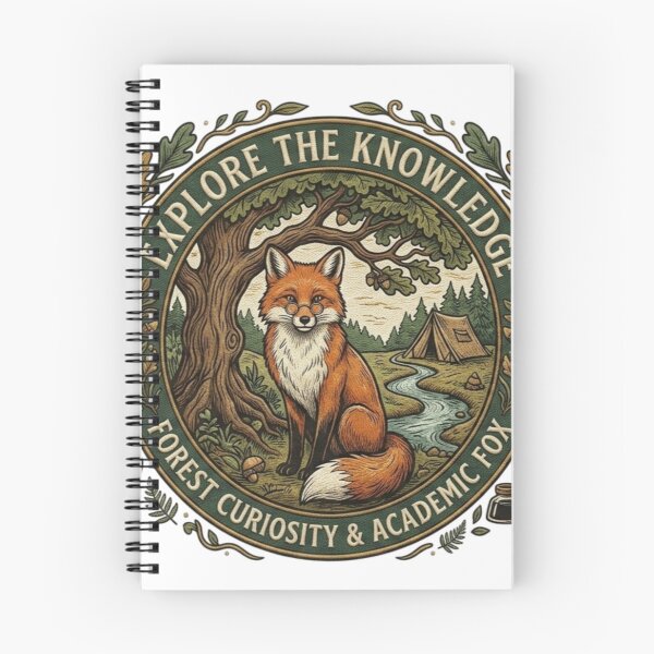 Item preview, Academic Fox Exploring Knowledge - Nature & Scholarly Forest Aesthetic designed and sold by QUIRKFITs.